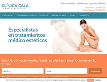 Tablet Screenshot of clinicagala.es